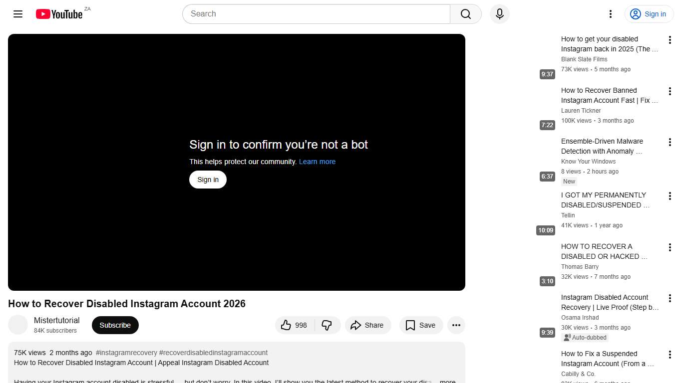 How to Recover Disabled Instagram Account 2026 - YouTube